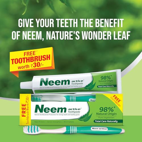 Neem Active sabor menta, tubo de 200 g para aliento fresco