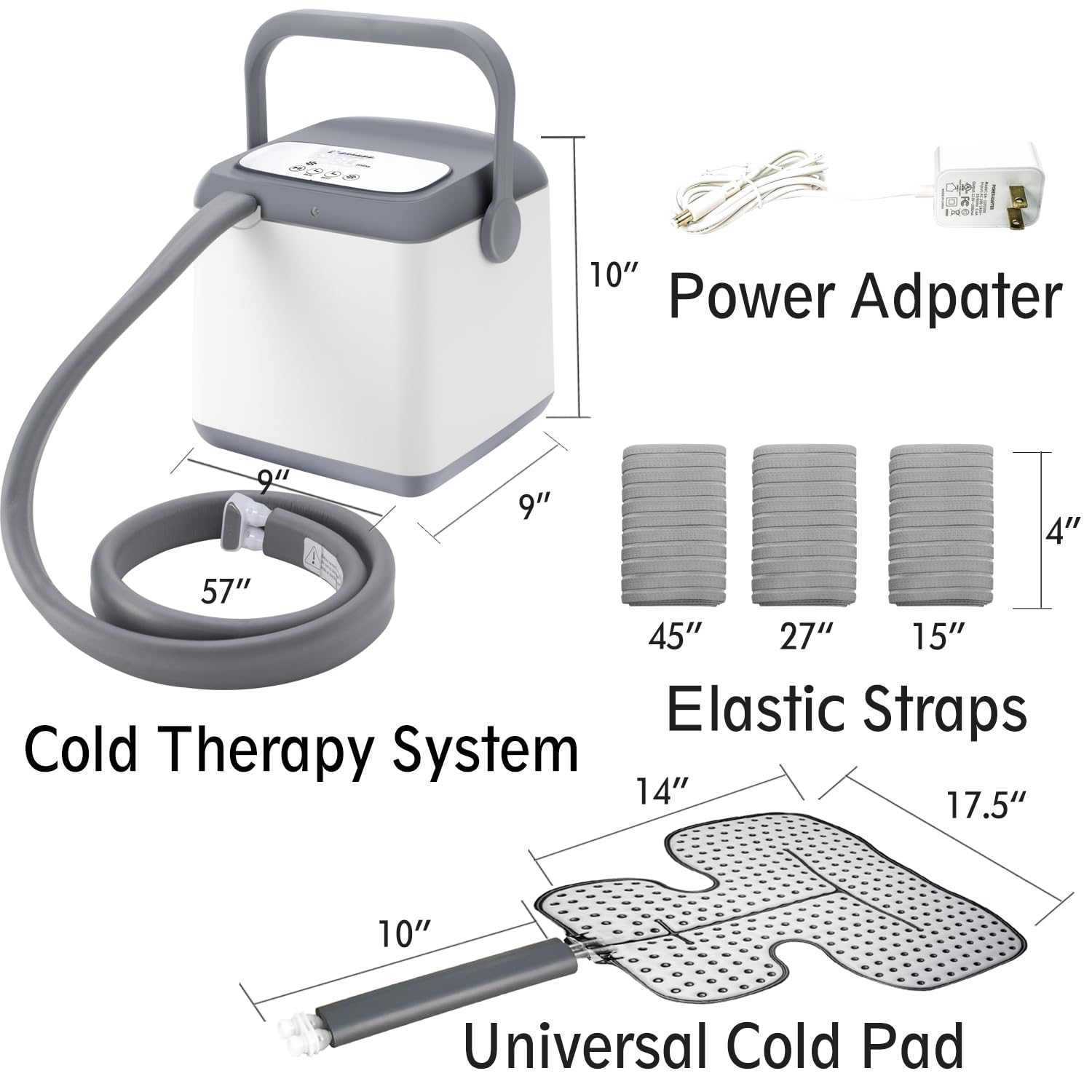 NEHOO Flujo de agua flexible, almohadilla adaptable para hombro.
