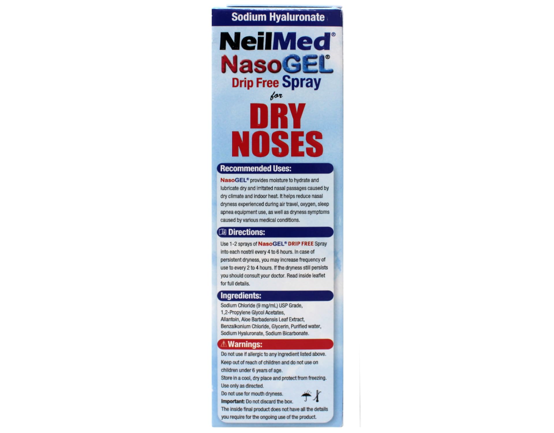 Uso de NeilMed NasoGel con CPAP u oxígeno para confort nasal