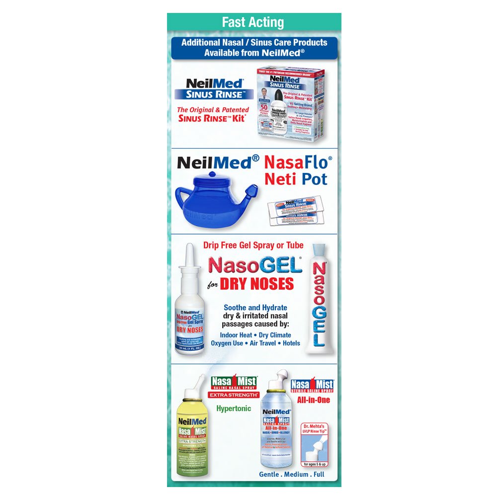 Tubo con dosis control para usar NeilMed Sinufrin Plus con precisión.