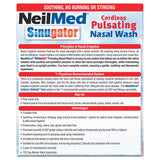 NeilMed Sinugator baterias-aa funciona con tres pilas AA