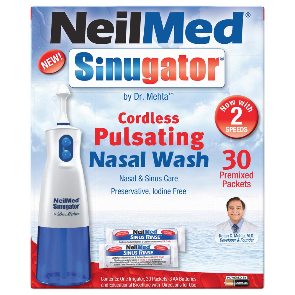 NeilMed Sinugator paquetes-premezclados para solución salina rápida y segura