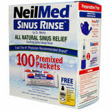 NeilMed Sinus Rinse: contenido del pack de tres paquetes para repuestos.