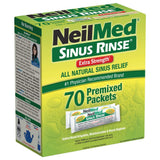 NeilMed Enjuague Nasal Extra Fuerte Hipertónico: empaque de 70 sobres para higiene diaria.