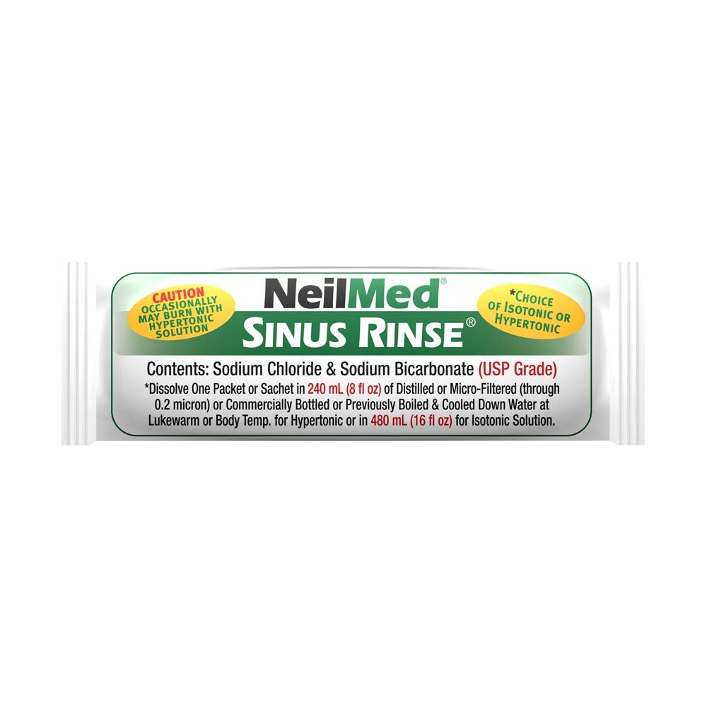 NeilMed Enjuague Nasal Extra Fuerte Hipertónico: uso tras cirugía de senos nasales.