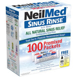 NeilMed Sinus Rinse: paquetes hipertónicos verdes para concentraciones ajustables.