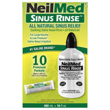 NeilMed Sinus Rinse: paquetes de salina hipertónica para irrigación eficaz.