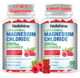 Gomitas Nelishine con magnesio liposomal para absorción eficiente y soporte diario.