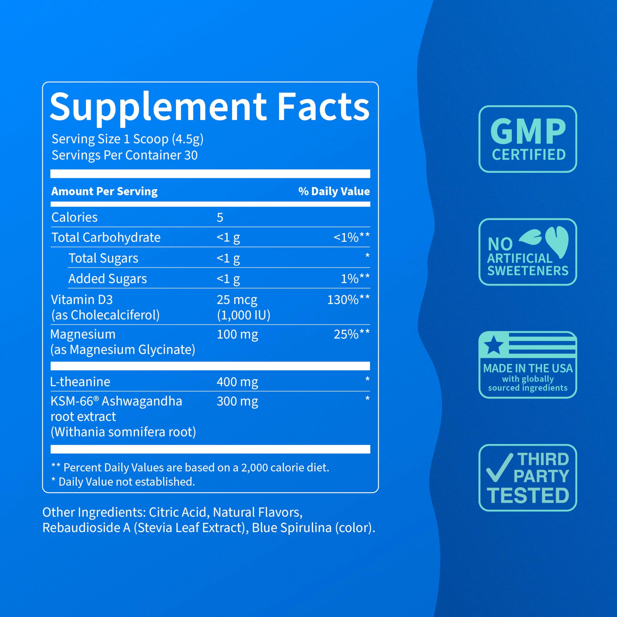 Etiqueta de Nello SuperCalm con ingredientes claros y trazabilidad.