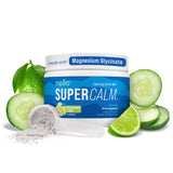 Nello SuperCalm en lata de 30 porciones con sabor pepino-lima para relajación y concentración.
