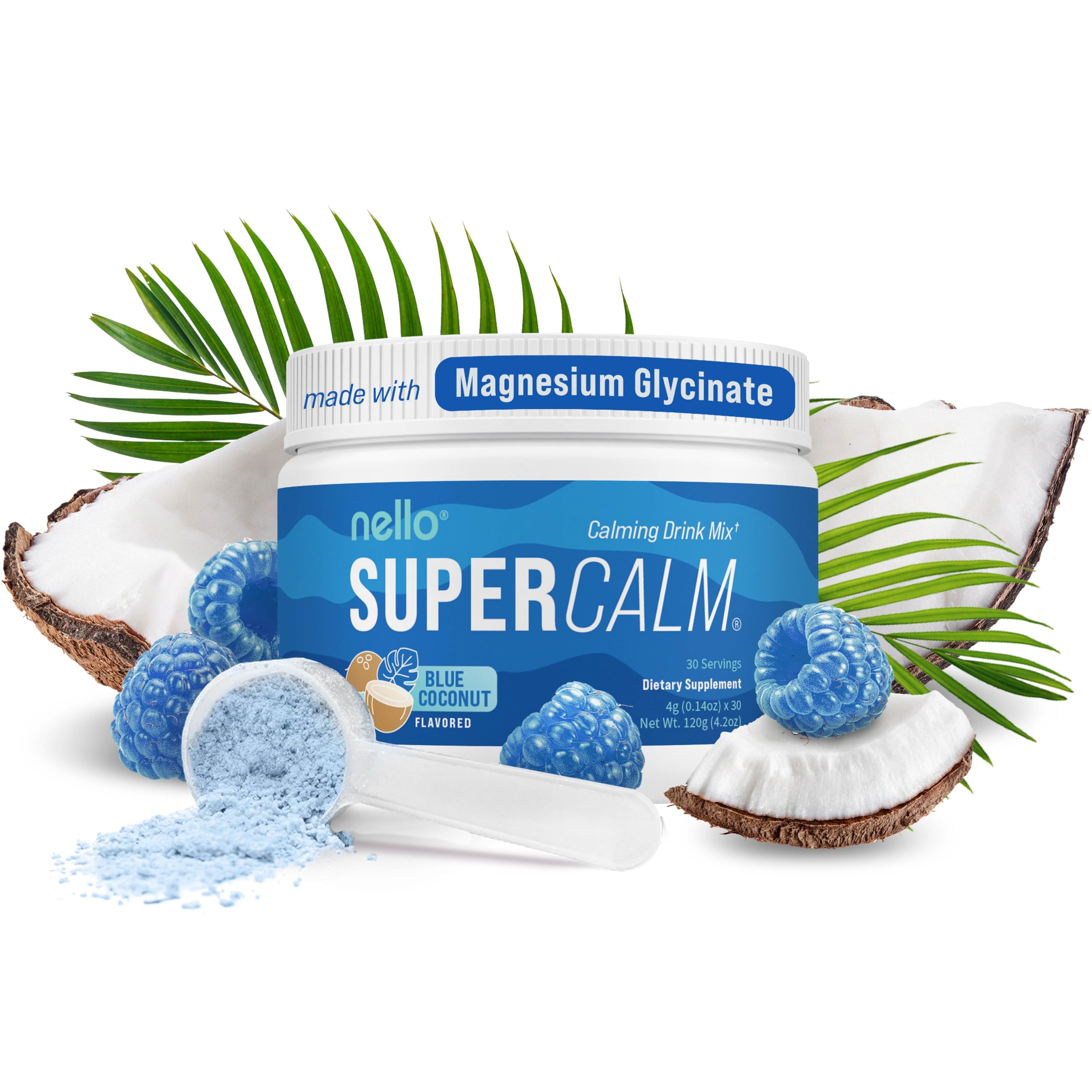 Nello SuperCalm en lata para uso diario, relajación y enfoque.