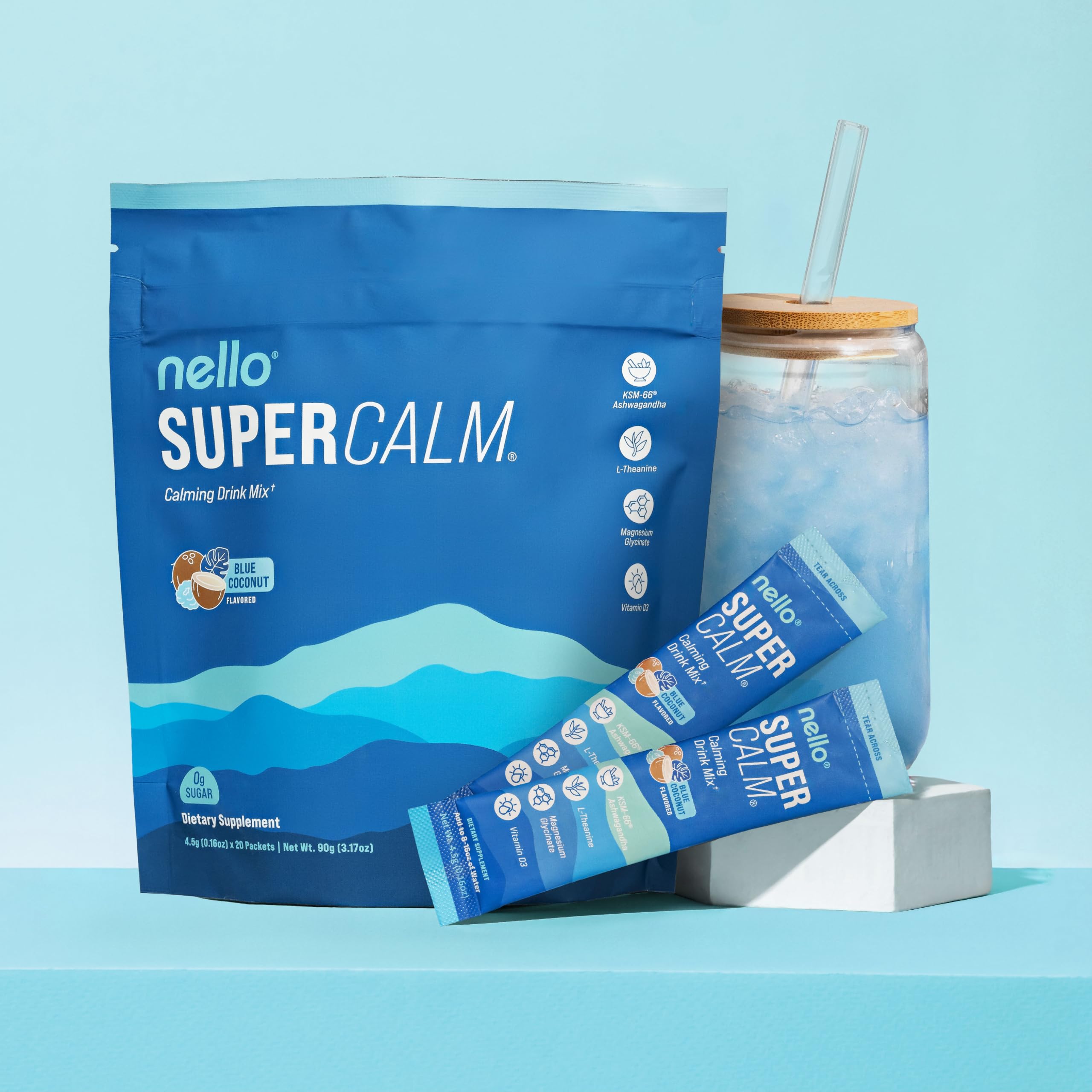 Nello SuperCalm vitamina D3 para bienestar general y energía suave.