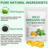 NenMaoKeNu Aceite de oregano con semilla negra: cápsulas para bienestar diario.