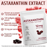 NenMaoKeNu astaxantina etiqueta frontal, información clara de producto
