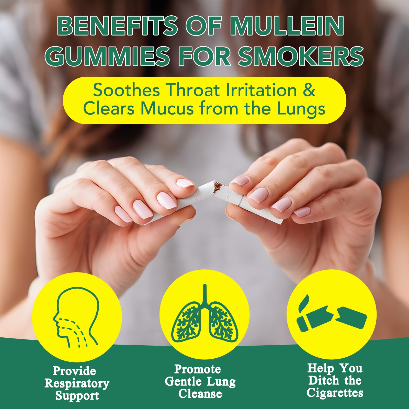 NenMaoKeNu gomitas mullein: apoyo ligero para la respiración diaria.