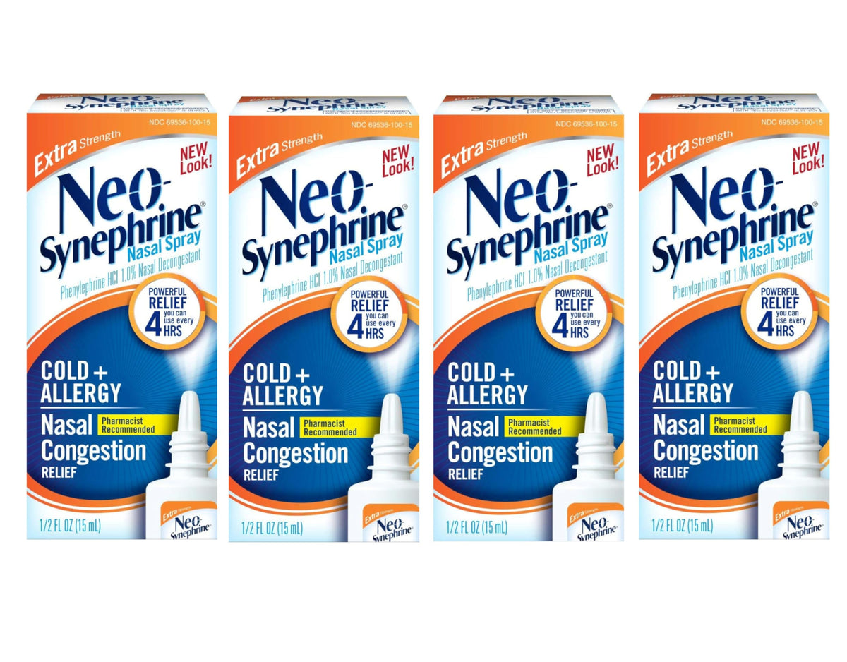 Neo-Synephrine Nasal Spray envase de 0,50 onzas alivia la congestión temporal