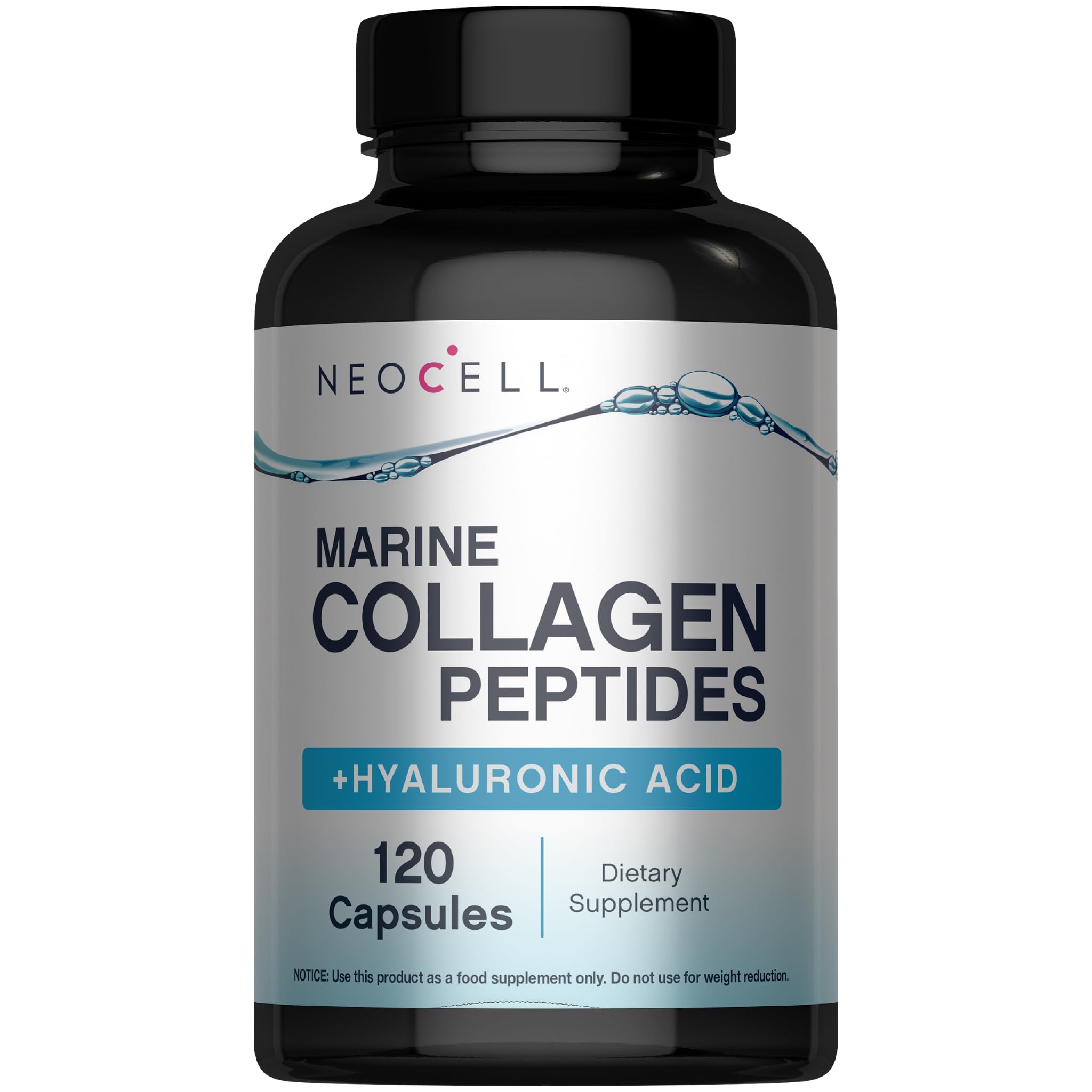 NeoCell Colágeno Marino cápsulas frasco, favorece la hidratación de la piel