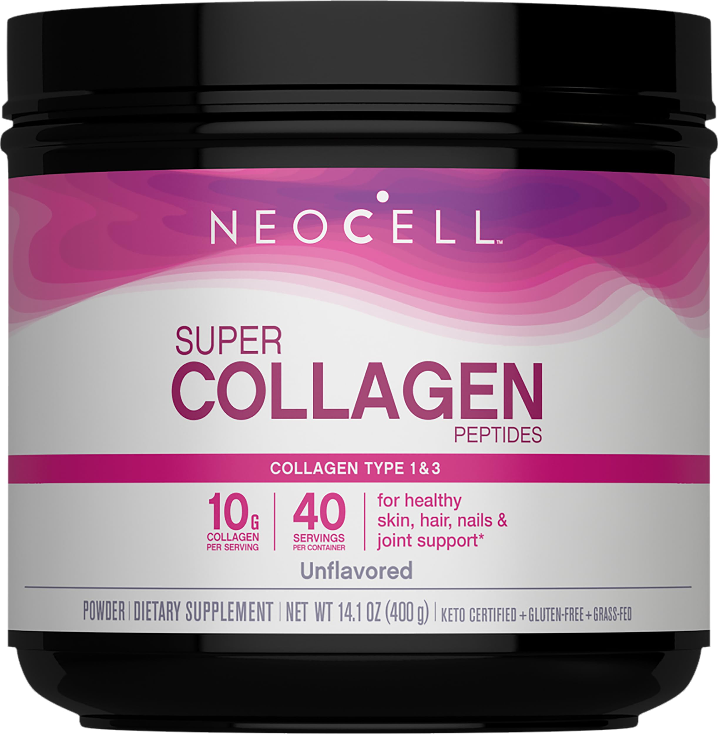NeoCell Peptidos de Colageno Super en envase, promueven belleza desde adentro