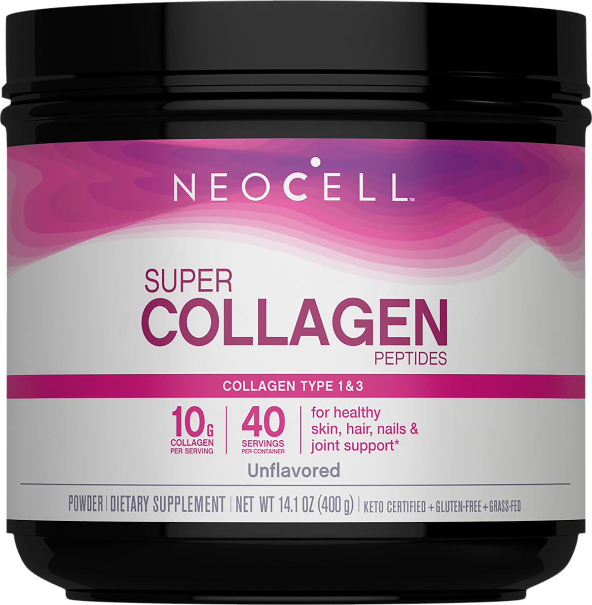 NeoCell Peptidos de Colageno Super en envase, promueven belleza desde adentro