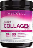 NeoCell polvo de colágeno alimentado con pasto para cabello, piel y uñas, uso diario.