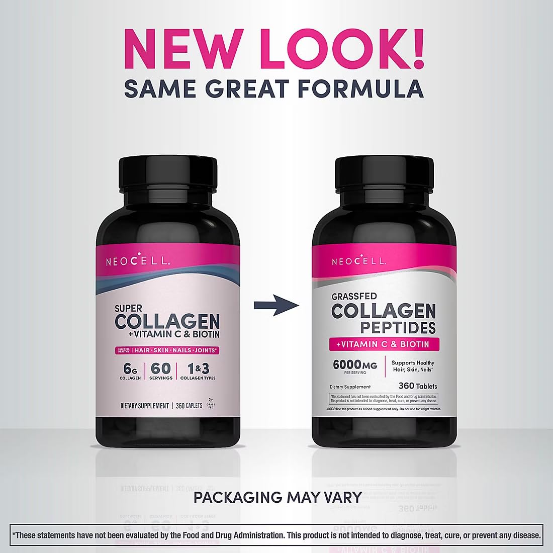 NeoCell Super Collagen + C contiene vitamina C para la dieta diaria.