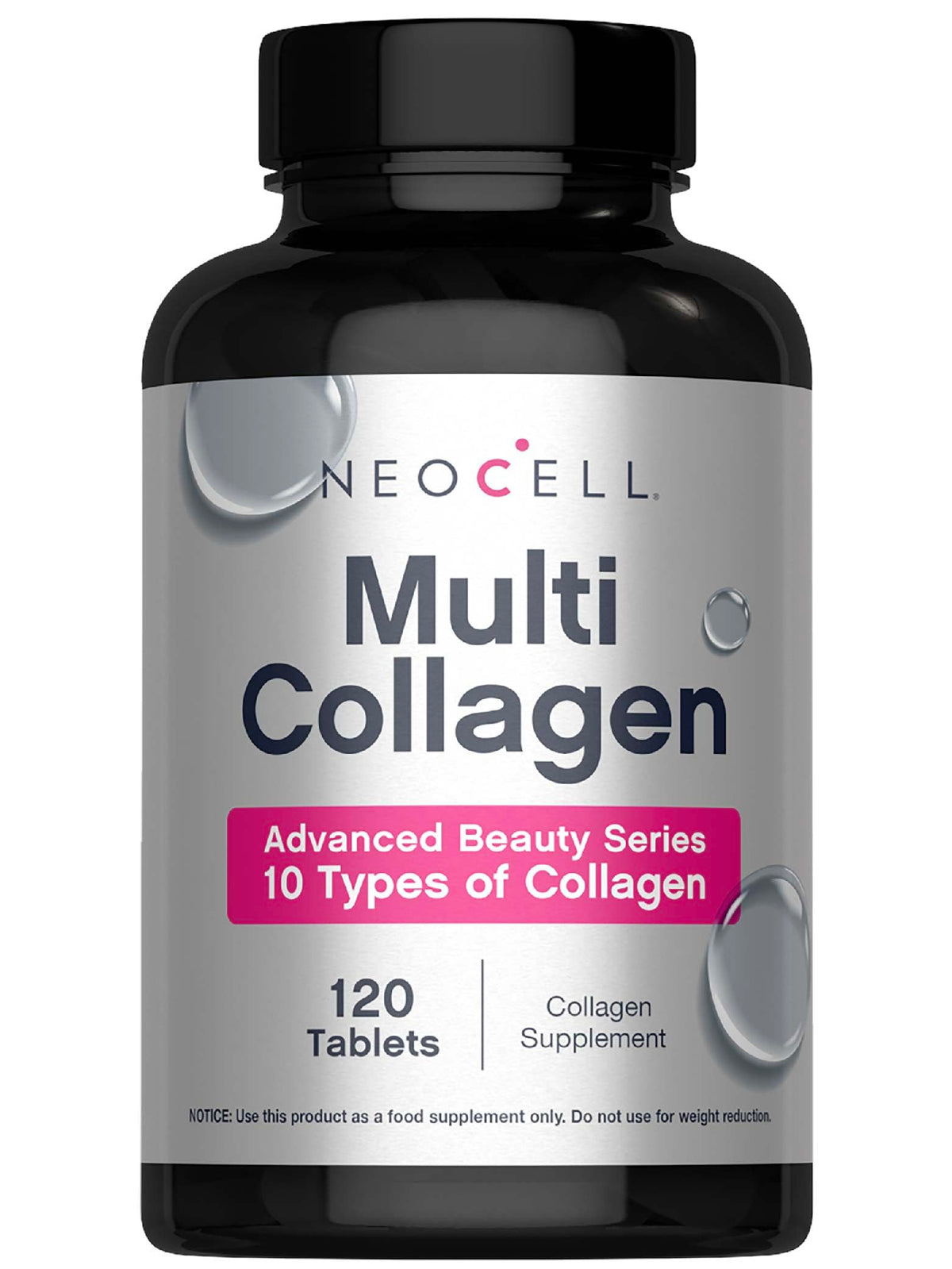 NeoCell Super Multi Colágeno tabletas 120, apoya piel sana, cabello y uñas.