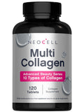 NeoCell Super Multi Colágeno tabletas 120, apoya piel sana, cabello y uñas.