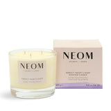 NEOM lavanda manzanilla patchouli candela tres-mechas para relajación en casa