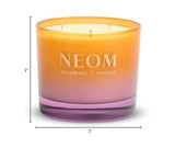 NEOM vela uso recomendado: quemar entre 2 y 4 horas para mejores resultados.