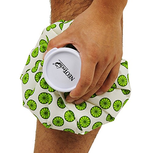 NeoTech Care bolsa de hielo con rosca, llenable y diseño lima para enfriamiento cómodo repetido