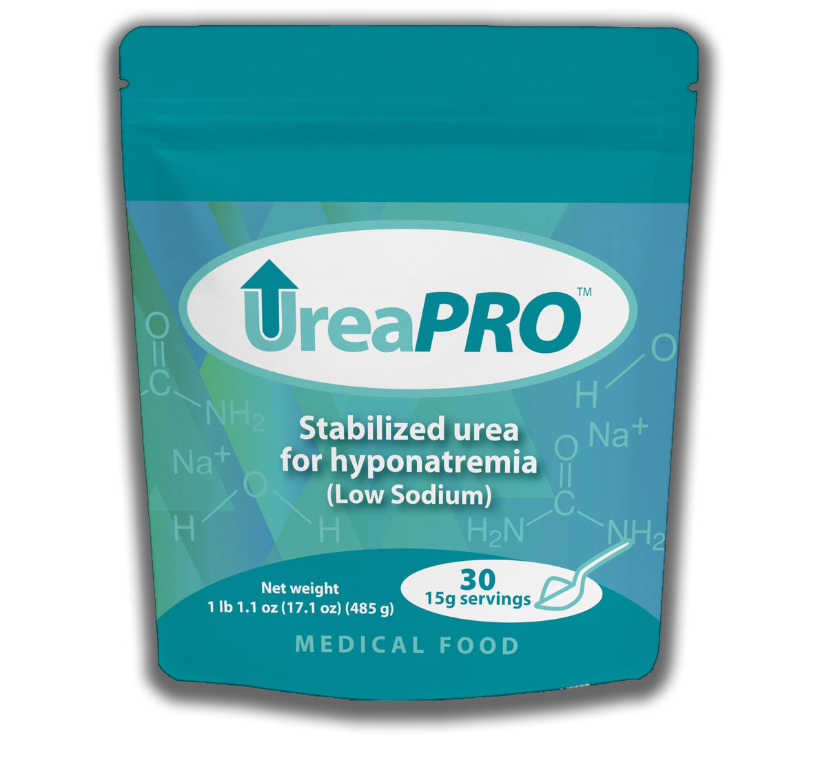 NEPHCENTRIC UreaPro botella con porciones controladas para uso médico supervisado