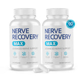 Nerve Recovery Max: botella con etiqueta clara, presentación premium para uso diario