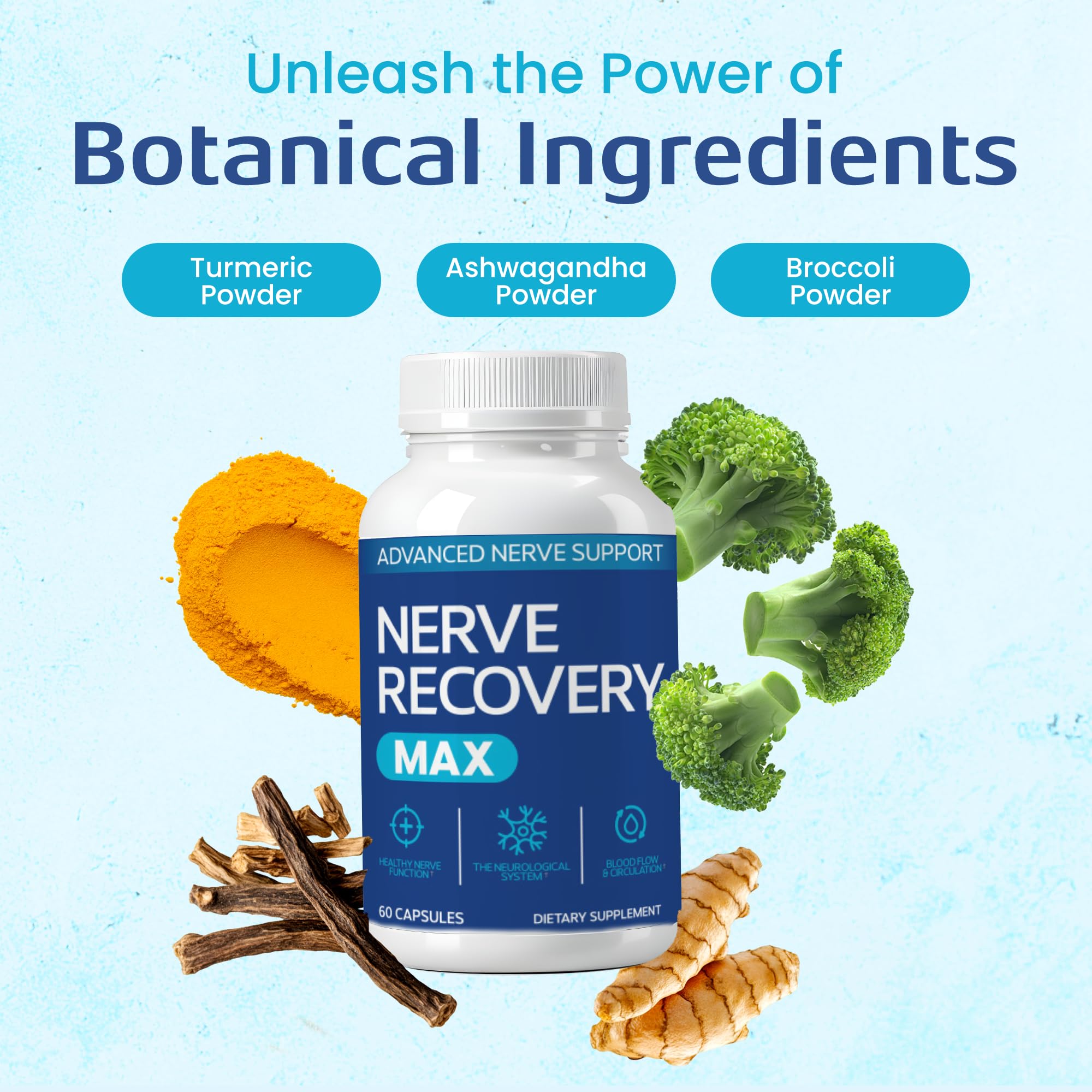 Nerve Recovery Max: etiqueta detallada y fabricación en EE. UU.