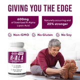 NERVE RENEW R-ALA 600mg: ingredientes destacados y fuente estabilizada.