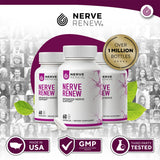 NERVE RENEW presentación de 60 cápsulas para cuidado nervioso.