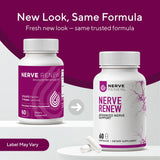 NERVE RENEW fórmula con vitaminas B para función nerviosa estable.