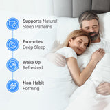 Nested Naturals Luna: dos cápsulas frente para dosis herbal suave.