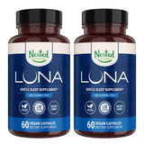 Nested Naturals Luna sin melatonina pack dos: ideal para apoyo nocturno natural.