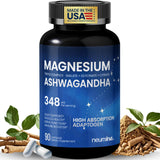 NEUMINA Magnesium Ashwagandha Complex, botella con cápsulas para apoyo al estrés