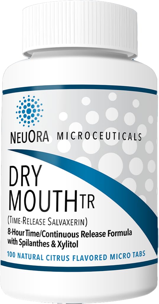 NeuOra Dry Mouth TR MicroTabs en empaque compacto para uso diario