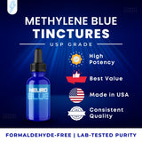Neuro Blue tintura USP fabricada en EE. UU. para seguridad y calidad.