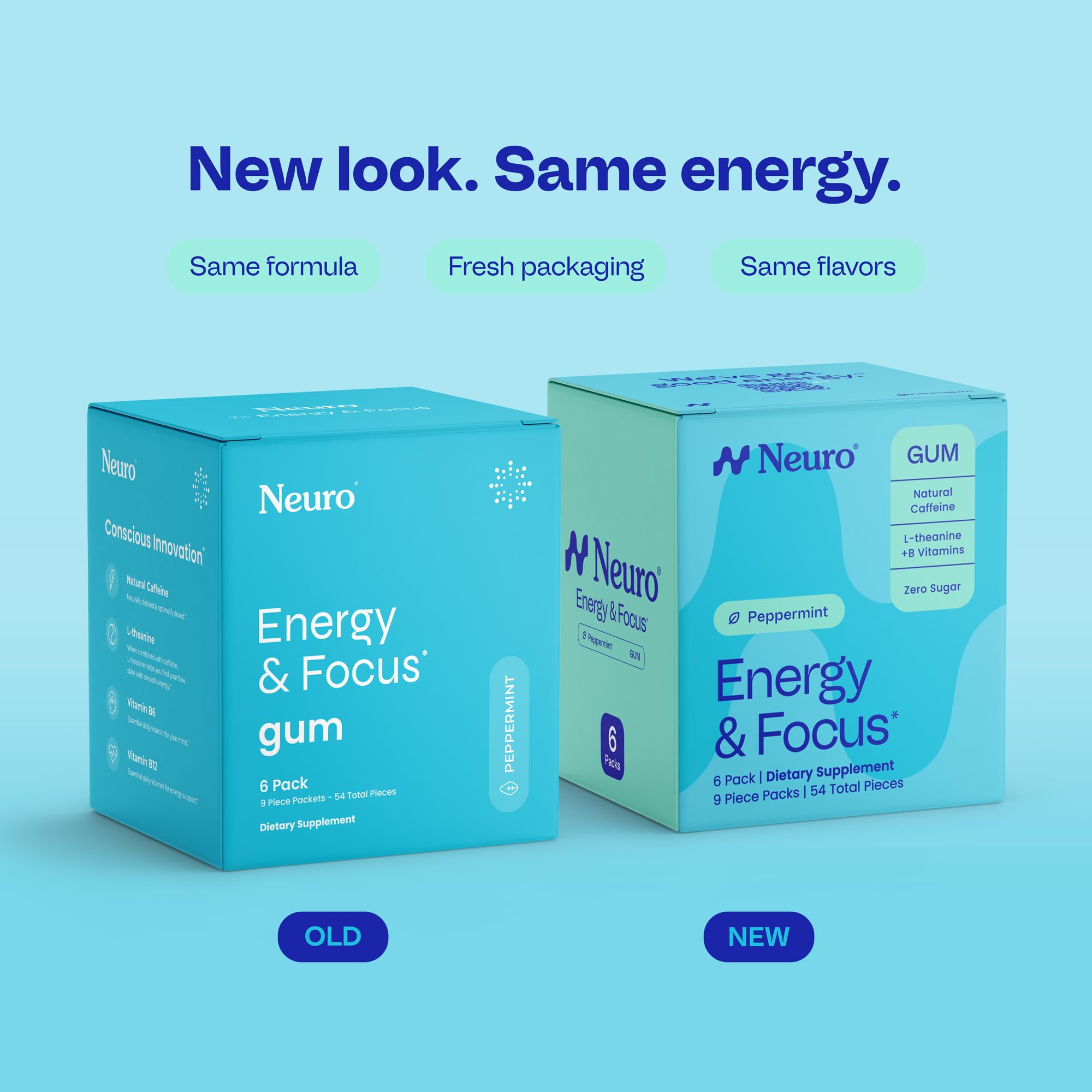 Neuro: pieza individual de chicle energizante para masticar