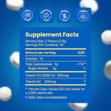 Neuro D3K2 mentas: etiqueta detallada con información clave de ingredientes.