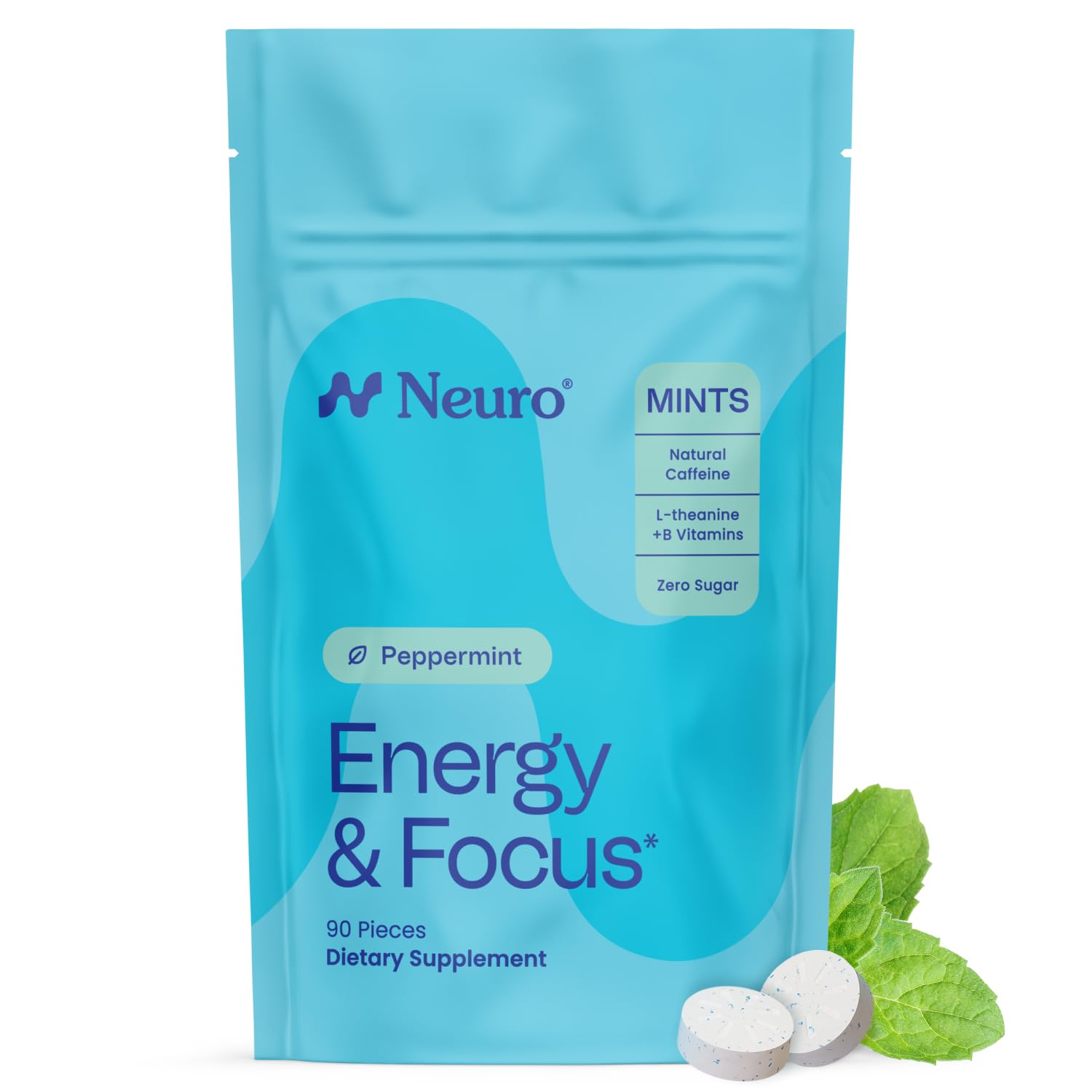 Envase de Neuro Energy & Focus para energía rápida durante entrenamiento o estudio