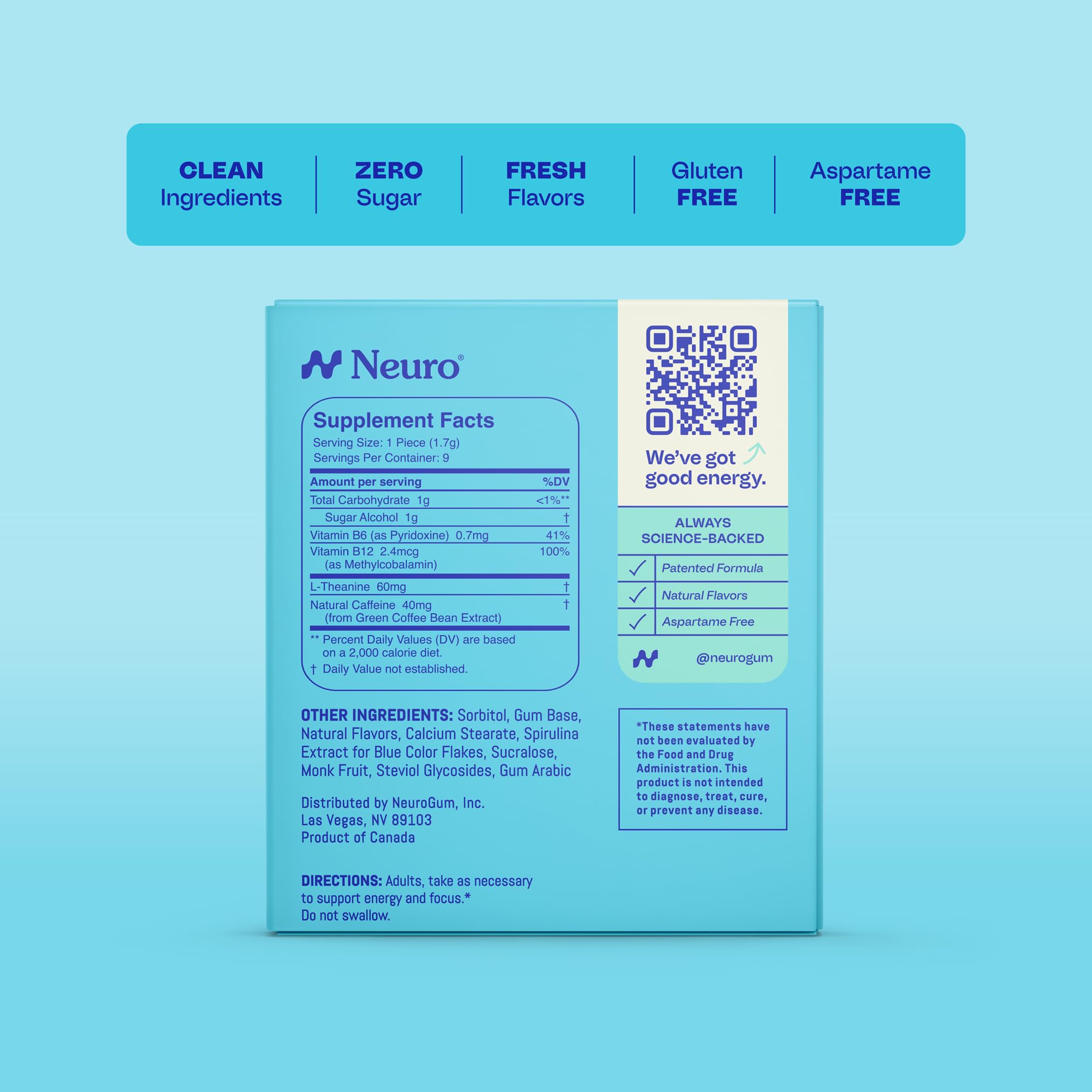 Neuro: sabor menta fresca en cada pieza