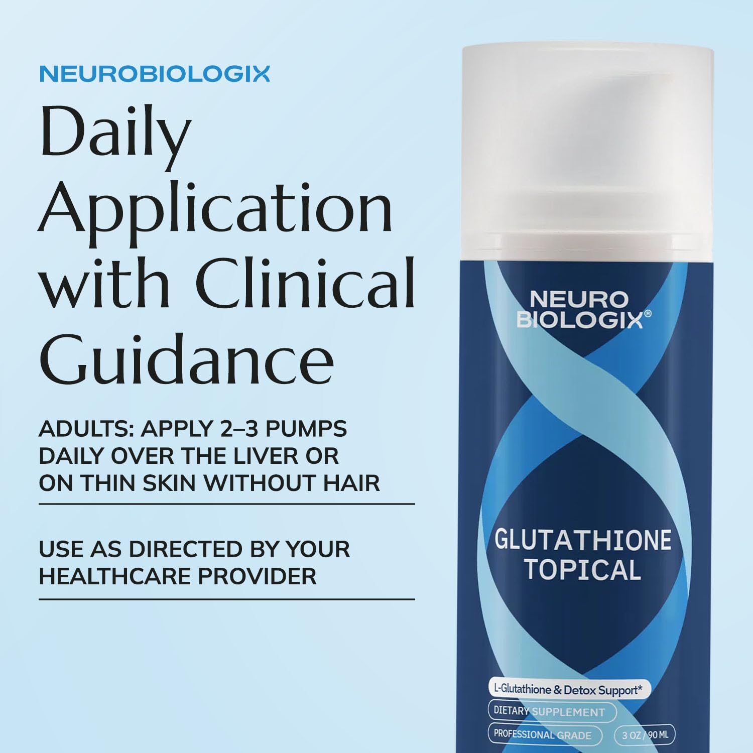 Neurobiologix cuidado diario de piel con uso regular.