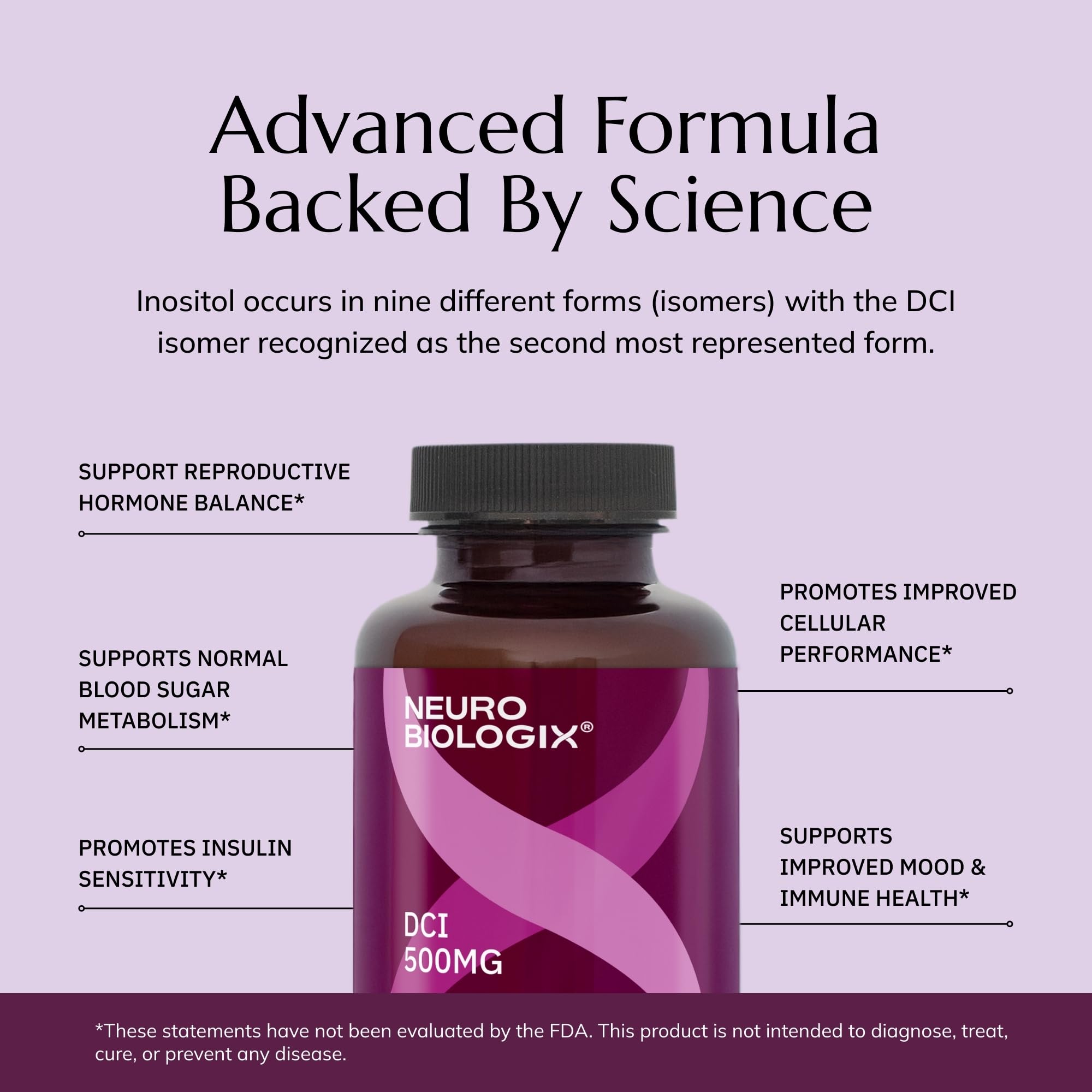 Producto sin gluten Neurobiologix D-Chiro Inositol