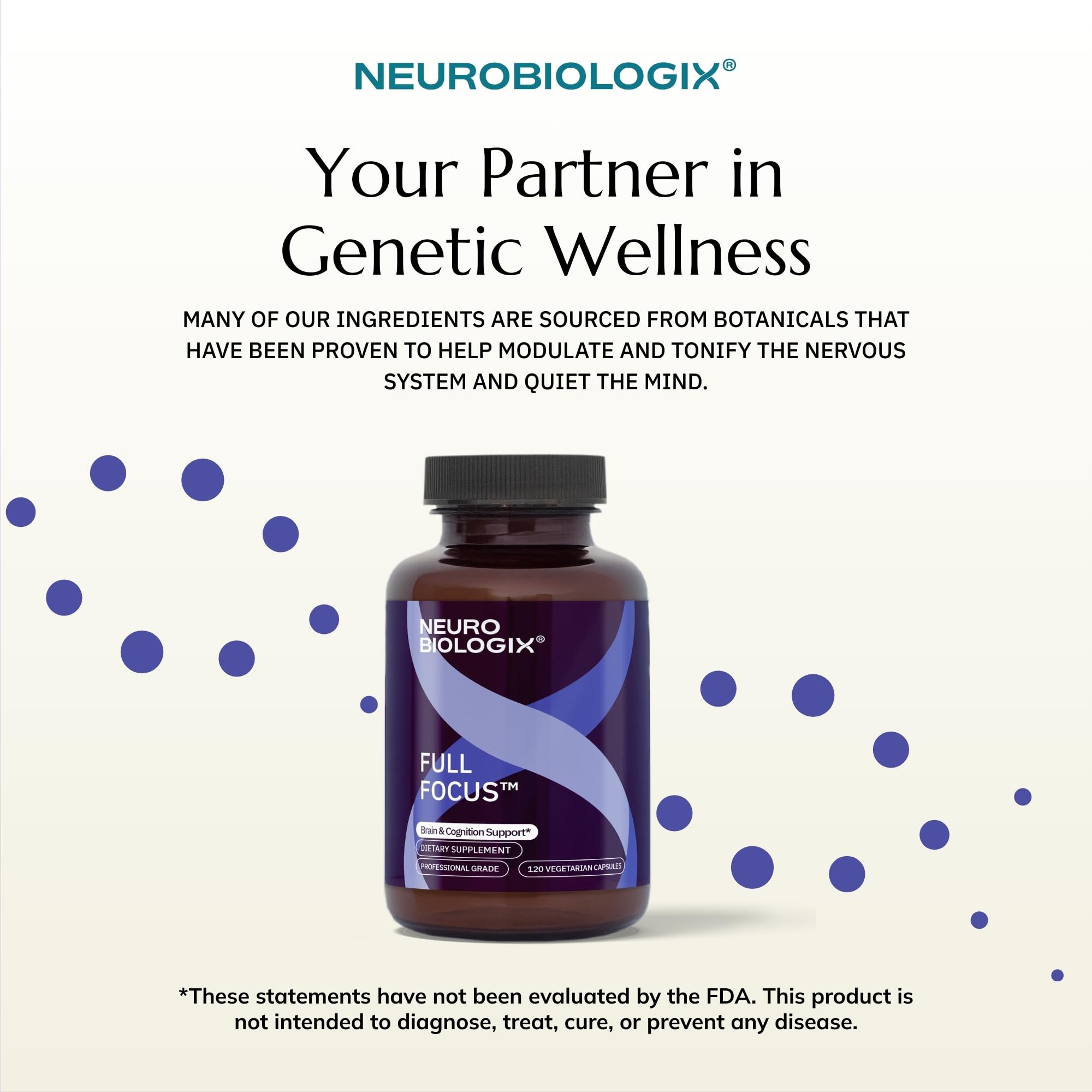 Neurobiologix Full Focus grano de café verde para energía suave.
