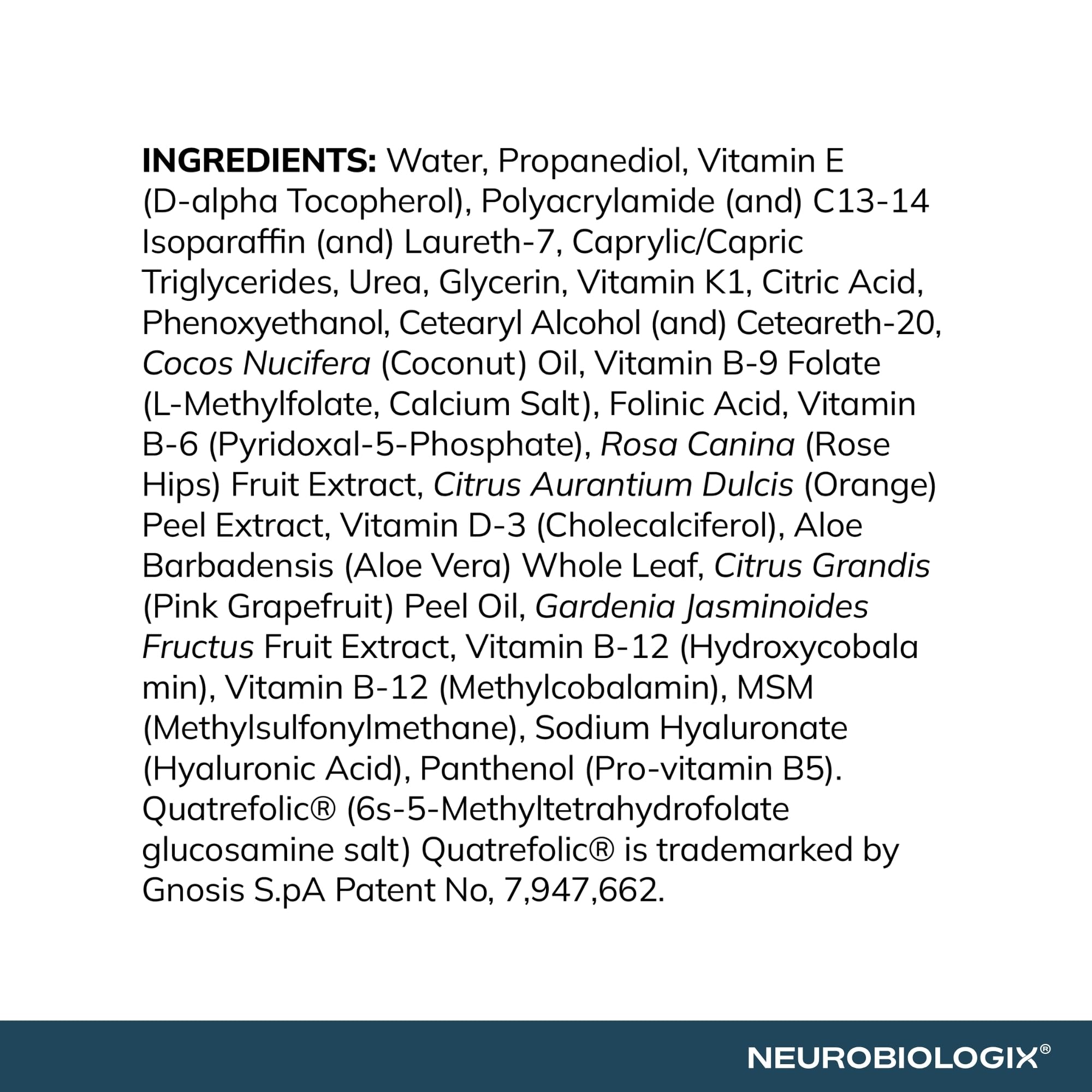 Aplicación en piel de Neurobiologix Methylation Pro Topical para uso diario.