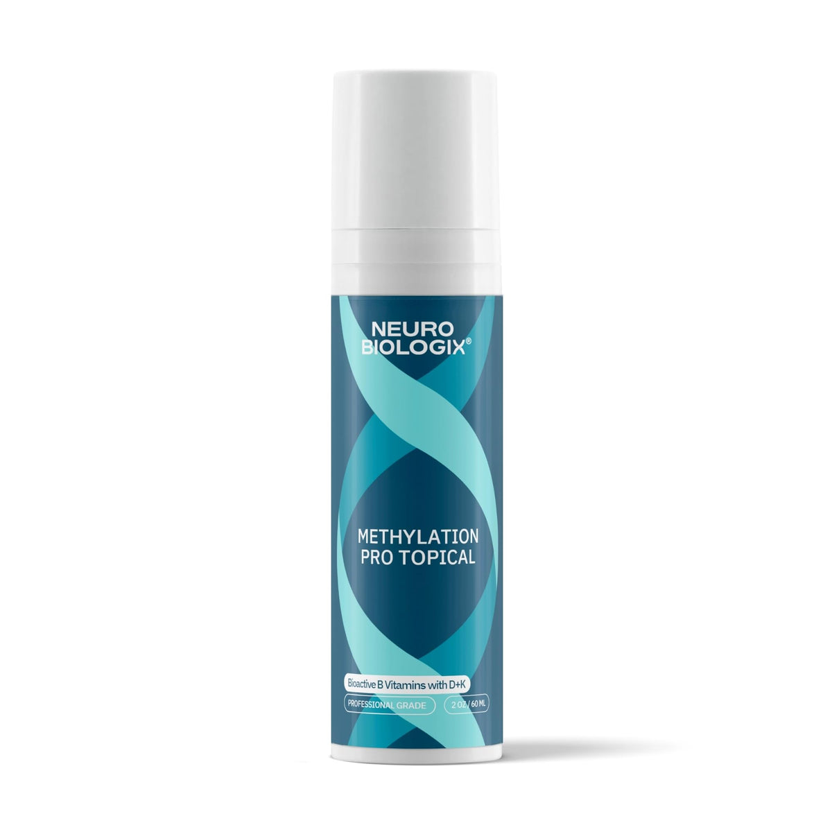 Neurobiologix Methylation Pro Topical, botella de 2oz para uso diario.